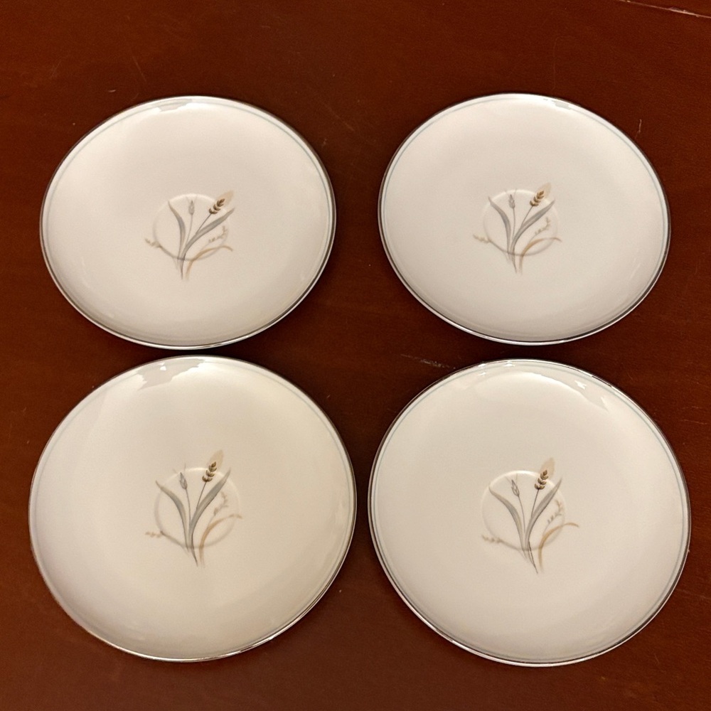 STYLE HOUSE plates saucer small “Simplicity” fine china discontinued Japan qty 4